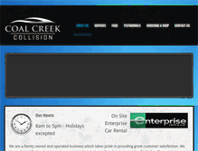 Tablet Screenshot of coalcreekcollision.com